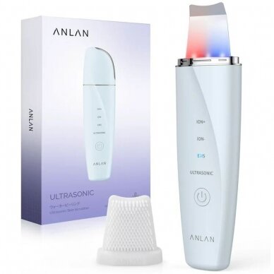 ANLAN professional ultrasonic spatula for face cleaning 003A (28.000 Khz) + LED light 2