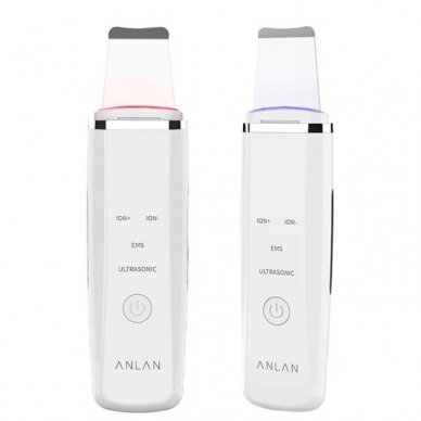 ANLAN professional ultrasonic spatula for facial cleansing (24.000 Khz) + LED light 1