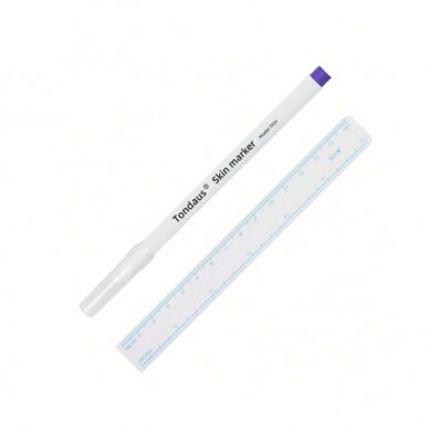 Eyebrow measuring ruler + marker