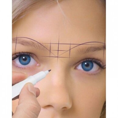 Eyebrow measuring ruler + marker 1