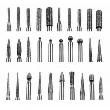 Set of nail drill bits for manicure, 30 pcs. 1