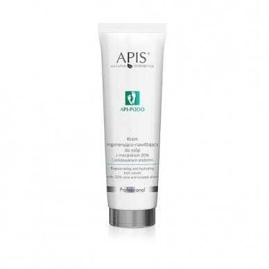 APIS API-PODO regenerating and moisturizing foot cream with ionized silver and hemp oil, 100 ml.