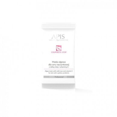 APIS COUPEROSE-STOP alginate mask with rose extract and vitamin C, 20 g.