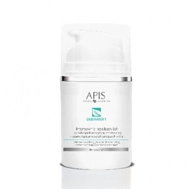 APIS DERMASOFT intensyvus, raminantis veido gelis po dermatologinių procedūrų, 50 ml