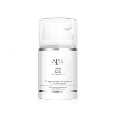 APIS LIFTING PEPTIDE stangrinamasis ir išlyginamsis veido odos kremas su SNAP-8 TM peptidu, 50 ml.