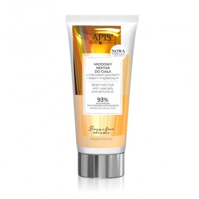 APIS moisturising and smoothing nectar with honey, royal jelly and argan oil, 200 ml.