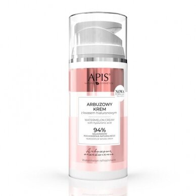 APIS moisturizing face cream with watermelon extract and hyaluronic acid, 100 ml.