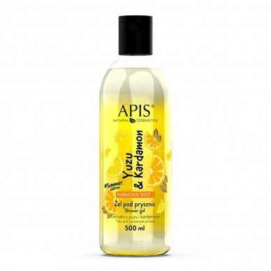 APIS HARMONY SHOT Yuzu & Cardamon dušo želė su egzotiniu vaisiu ir kardamono ekstraktu, 500 ml