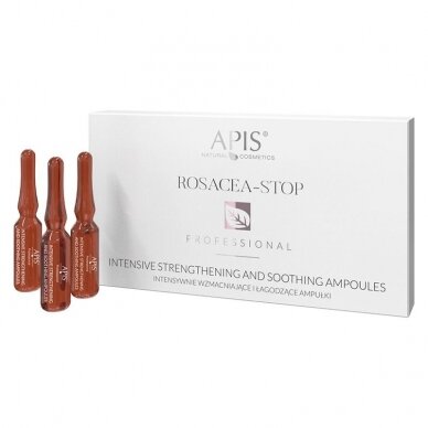 APIS ROSACEA-STOP raminančios ampulės 10x3 ml.