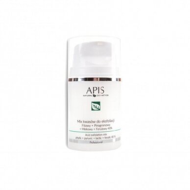 APIS PROFESSIONAL  professional mix of cosmetic acids 40%: phyton + grape + milk + ferul, 50 ml.