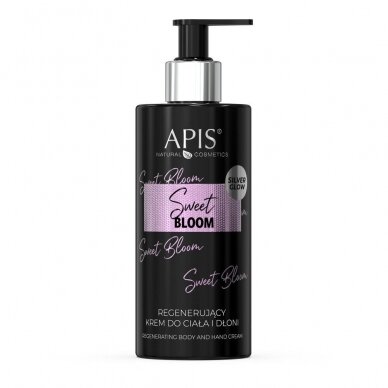 APIS SWEET BLOOM regenerating and moisturizing body and hand cream with hyaluronic acid and Hydromanil™ complex, 300 ml