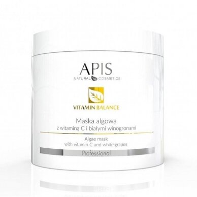 APIS VITAMIN BALANCE face reddening algae mask with vitamin C and white grapes, 250 g.