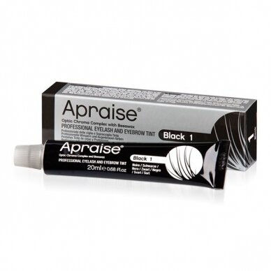 APRAISE professional eyebrow and eyelash dye, black color no. 1, 20 ml 1