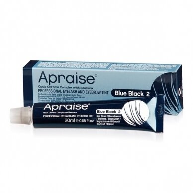 APRAISE professional eyebrow and eyelash dye, black and blue color no. 2, 20 ml 1