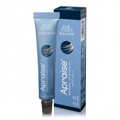 APRAISE professional eyebrow and eyelash dye VEGAN, without PPD, black and blue color no. 2, 20 ml