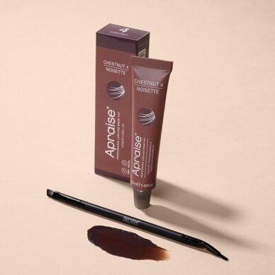 APRAISE professional eyebrow and eyelash dye VEGAN, without PPD, chestnut color no. 4, 20 ml 1