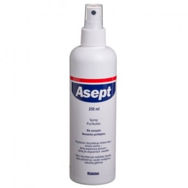 ASEPT external skin spray for skin and wound disinfection, 250 ml..