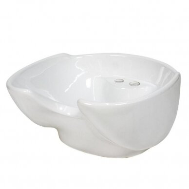 Atsarginė keramikinė plautuvės kriauklė CERAMIC WHITE, baltos spalvos