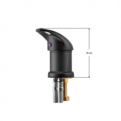 GABBIANO replacement faucet for hairdressing sink, black color 2