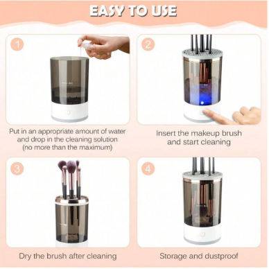 Automatic rechargeable make-up brush washing and drying machine 1