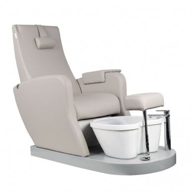 Professional electric podological SPA chair for pedicure procedures AZZURRO 016, grey color