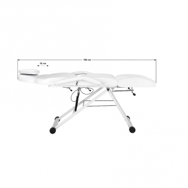 AZZURRO professional cosmetology chair - bed 563, white color 18