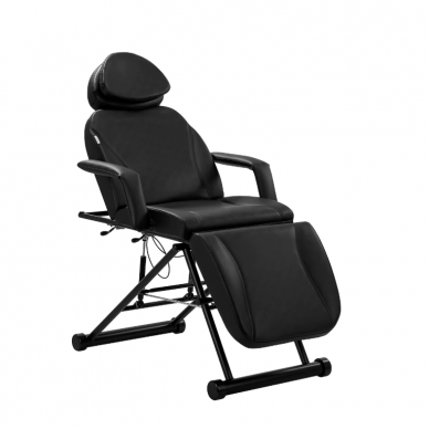 AZZURRO profesionali kosmetologinė kėdė - gultas 563, juodos spalvos 1