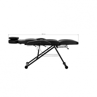 AZZURRO professional cosmetology chair - couch 563, black color 16