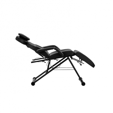 AZZURRO professional cosmetology chair - couch 563, black color 3