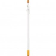 A white pencil with a sharpener for cosmetic procedures to cover up the clients moles
