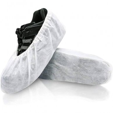 Bachels/overshoes disposable non-woven material 39 cm (white), 100 pcs.