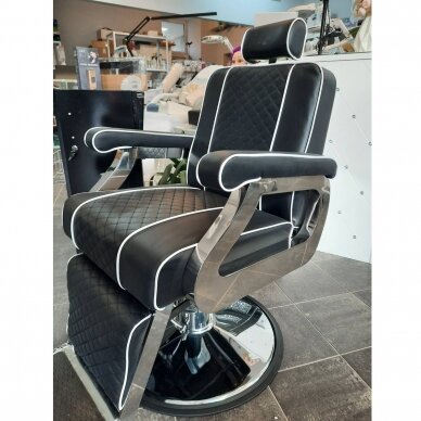 Professional barbers and beauty salons haircut chair GABBIANO PAULO, black color 8