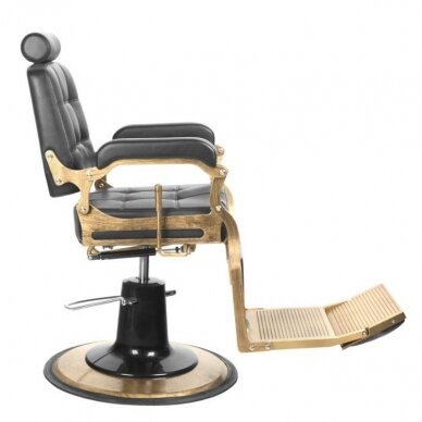 Profesionali barberio kėdė kirpykloms ir grožio salonams GABBIANO BOSS BLACK 4
