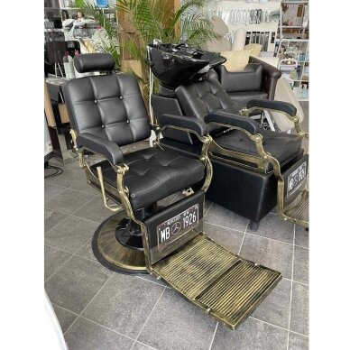 Professional barbers and beauty salons haircut chair GABBIANO BOSS BLACK 5