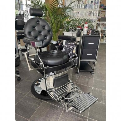 Professional barbers and beauty salons haircut chair GABBIANO IMPERATOR BLACK 5