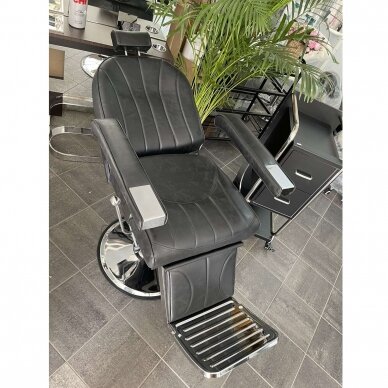 HAIR SYSTEM professional barbers and beauty salons haircut chair SM138, black color 10