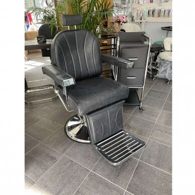 HAIR SYSTEM professional barbers and beauty salons haircut chair SM138, black color 11