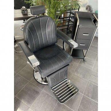 HAIR SYSTEM professional barbers and beauty salons haircut chair SM138, black color 14