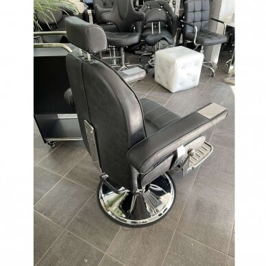 HAIR SYSTEM profesionali barberio kėdė kirpykloms ir grožio salonams SM138, juodos spalvos 15