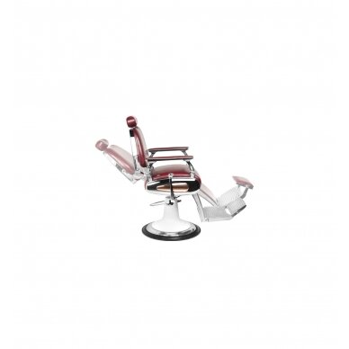 Professional barbers and beauty salons haircut chair GABBIANO MOTO style, burgundy color 3