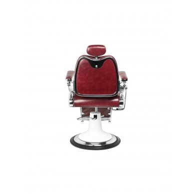 Professional barbers and beauty salons haircut chair GABBIANO MOTO style, burgundy color 6