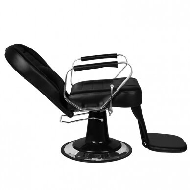 Professional barbers and beauty salons haircut chair GABBIANO TIZIANO, black color 2