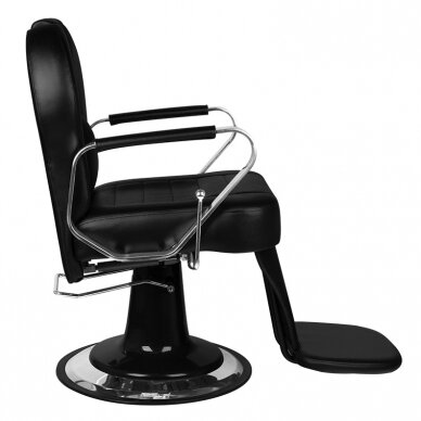 Professional barbers and beauty salons haircut chair GABBIANO TIZIANO, black color 1