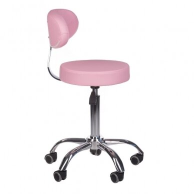 Professional master&#39;s chair for beauticians and beauty salons BD-9934, pink color 2