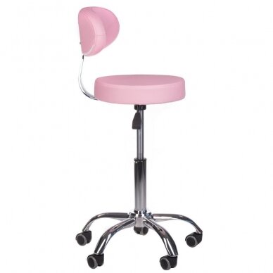 Professional master&#39;s chair for beauticians and beauty salons BD-9934, pink color 1