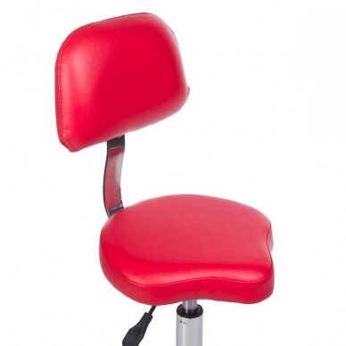 Professional master chair for beauticians and beauty salons BH-7268, red color 2