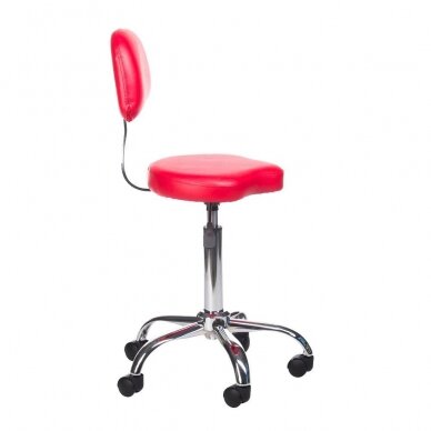 Professional master chair for beauticians and beauty salons BH-7268, red color 1