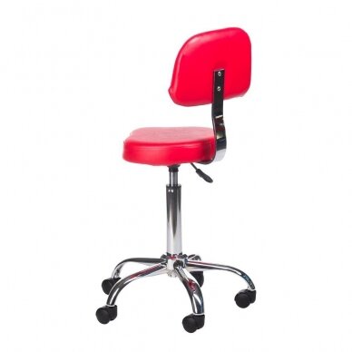 Professional master chair for beauticians and beauty salons BH-7268, red color 4