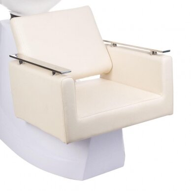 Professional hairdresser sink for beauty salons MILO BH-8025, cream color 1