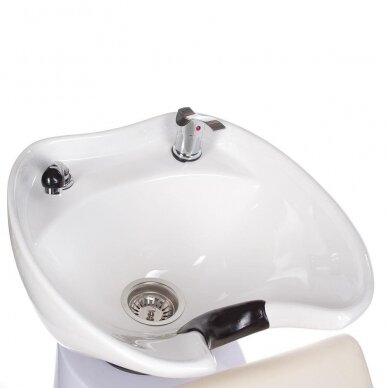 Professional hairdresser sink for beauty salons MILO BH-8025, cream color 2